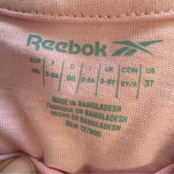 Reebok Pink and Orange Kids Matching Set - Picture 4 of 8